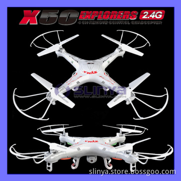 2.4G Remote Control Helicopter X5c -1 6 Axis Gyro Drone Quadcopter HD Camera X5 Syma Plane RC Model Toy Explorers (X5C)